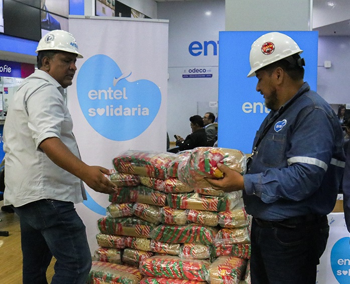 Entel lanza campaña para recolectar alimentos, vituallas y enseres del hogar para afectadas por desborde de ríos en La Paz