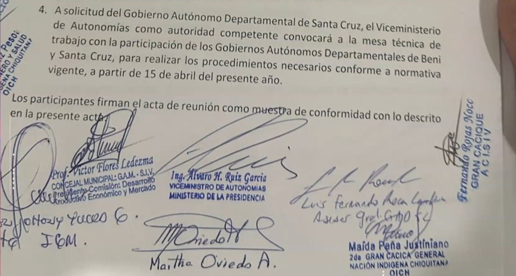 Piso Firme será censada como parte de Santa Cruz, fijan reunión técnica para abril