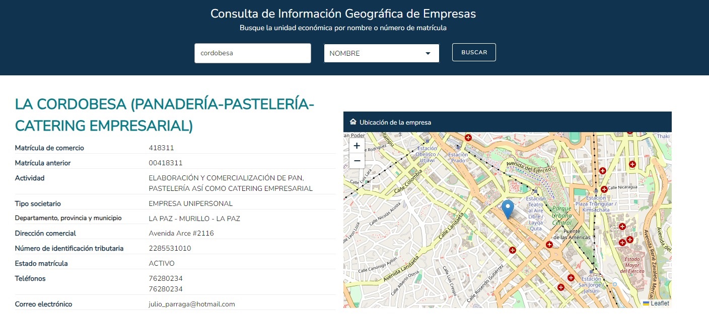 Sistema de georreferenciación del Seprec facilitará ubicación de empresas y el análisis de competencias