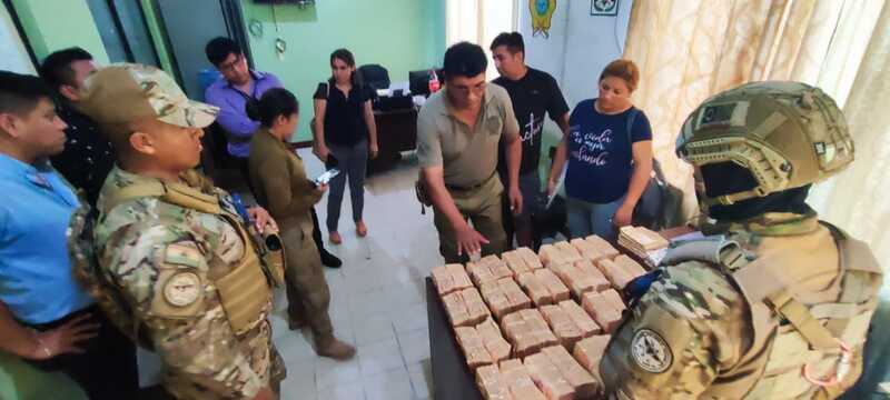 Comisan 25 millones de pesos argentinos de contrabando en Bermejo 