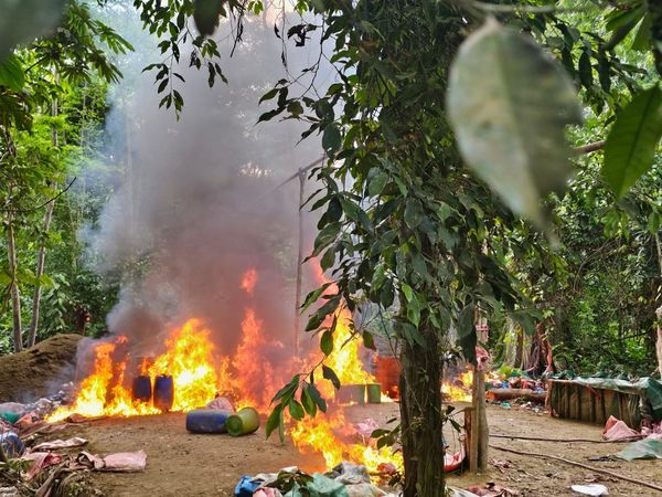 Fuerza antidrogas destruye más de 3.000 fábricas de cocaína en el país en tres años y medio