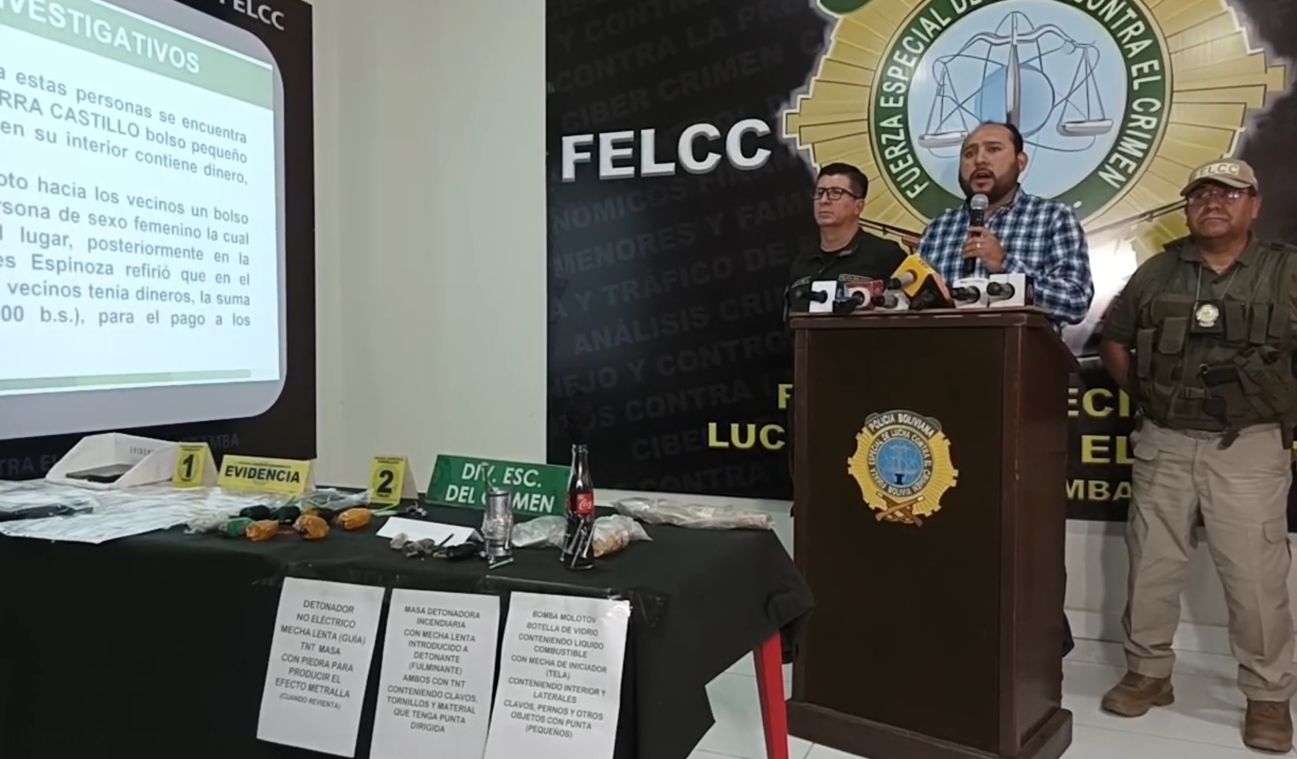 Hallan gran cantidad de explosivos y dinero para pagar a bloqueadores evistas en Parotani, aprehendidos suman 170