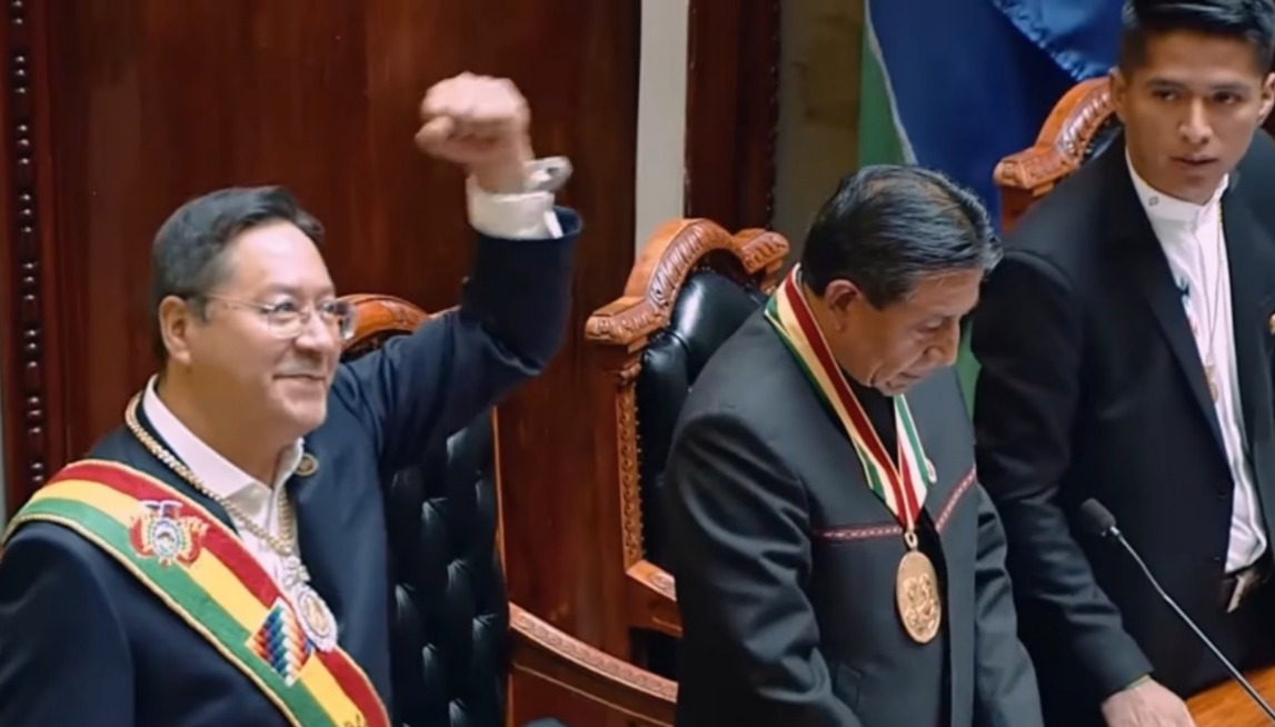 Arce llama a la unidad para defender la estabilidad ante amenazas que buscan socavar la democracia y la economía 