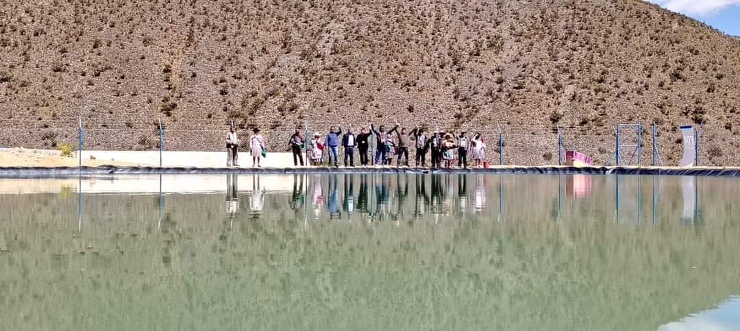 Entregan dos sistemas de riego en Potosí para fortalecer la producción agrícola