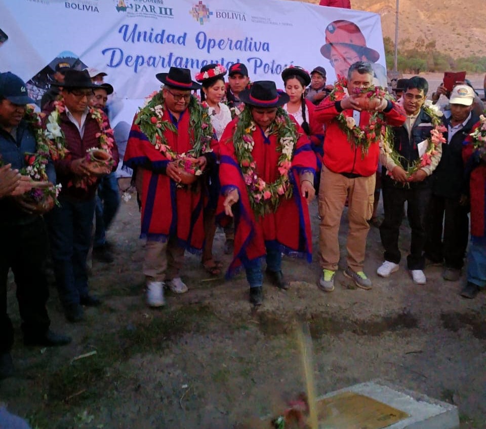 Inicia construcción de puente peatonal en Cotagaita con Bs 2 millones de inversión