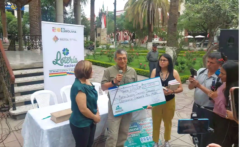 Tarija se lleva el Premio Mayor del sorteo “Solidaridad por Amor” de Bs 250.000 de Lotería Nacional