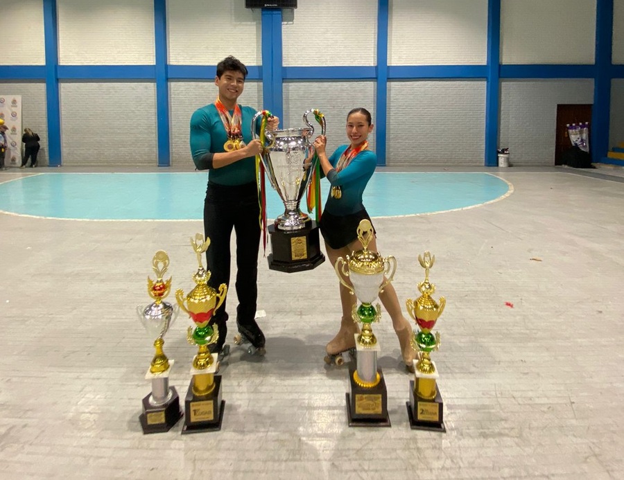 Anahí y Paulo, patinadores del “Sueño Bicentenario” ganan siete medallas de oro