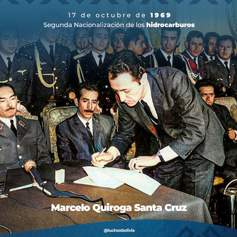 Arce reafirma el compromiso de cuidar la nacionalización de los hidrocarburos