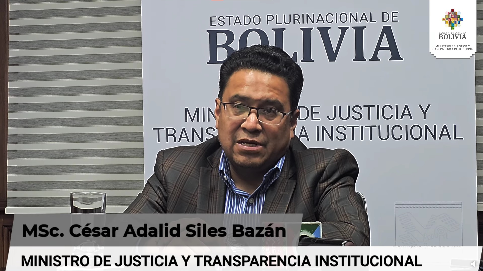 Ministro Siles afirma que no hay obstáculo para celebrar las elecciones judiciales el 1 de diciembre