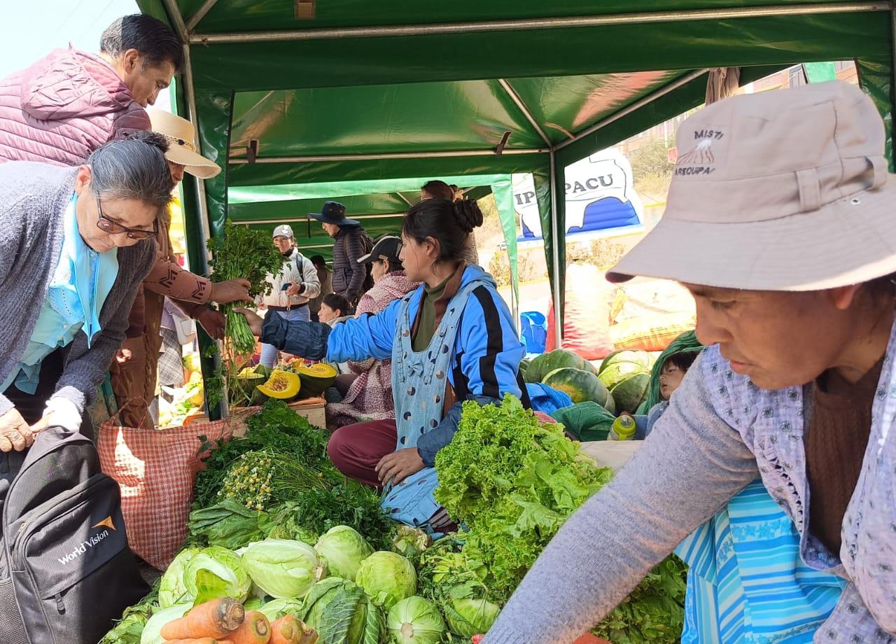 Invitan a las ferias “Del campo a la olla” este viernes en las ciudades de La Paz y Sucre
