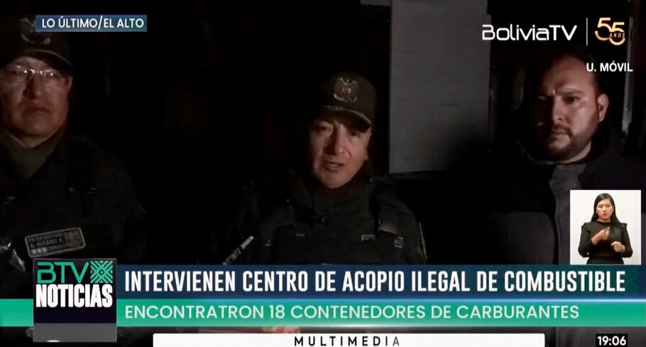 Descubren una casa de acopio ilegal de carburantes en El Alto, hay dos aprehendidos