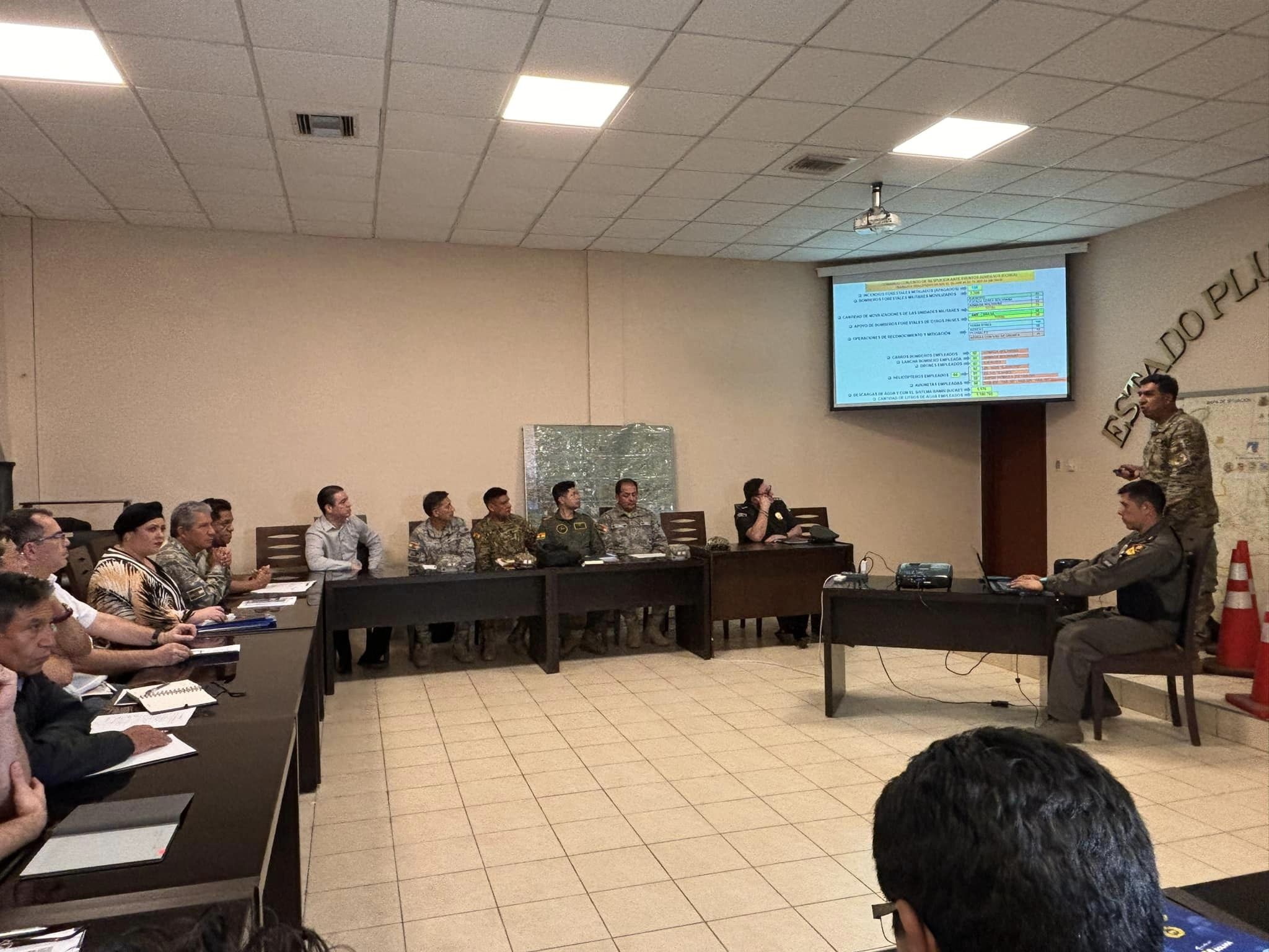 Tres niveles de gobierno unen fuerzas para extinguir incendios en Santa Cruz, comienza operación con “Cajas Guardián”