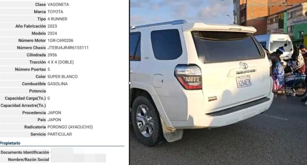 Fiscalía definirá si activa investigación sobre vagoneta de alta gama utilizada por Evo Morales