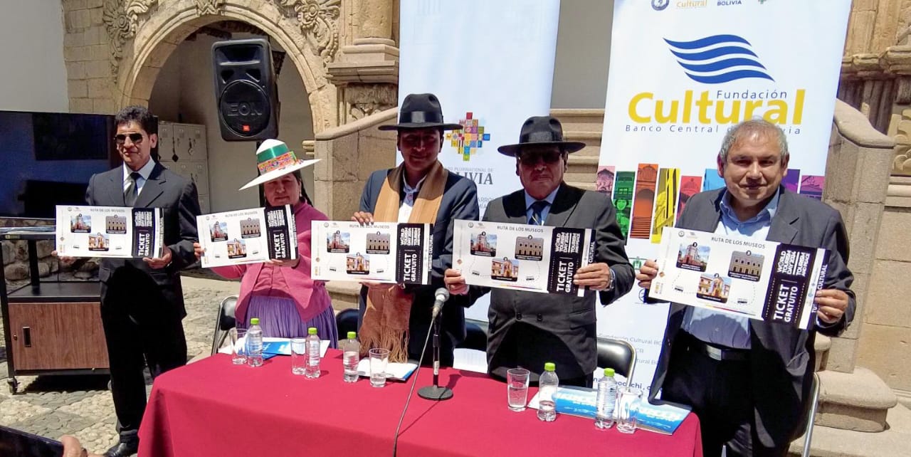Turismo y Fundación Cultural del BCB lanzan el “Ticket Gratuito” para visitar los museos de Sucre