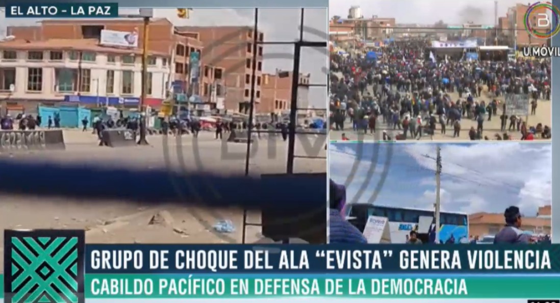 Evistas arremeten contra organizaciones sociales que instalaron cabildo en el Cruce Ventilla 