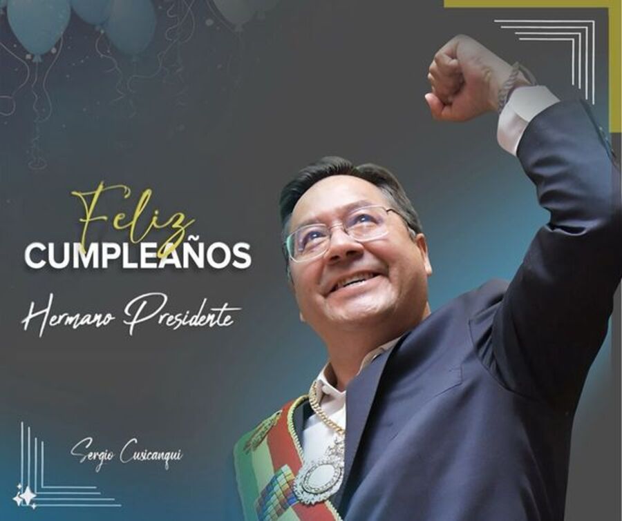 Presidente celebra su cumpleaños 61; destacan su valentía, fortaleza y dedicación por Bolivia