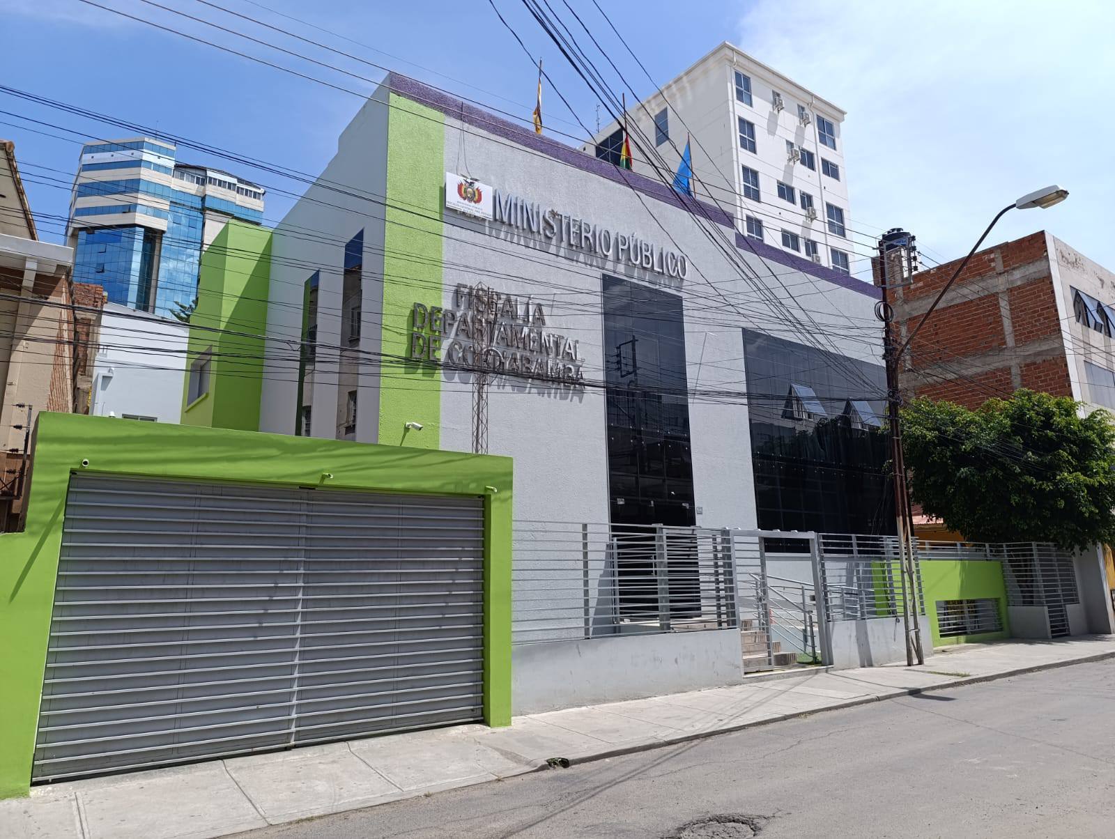Edificio de la Fiscalía Departamental de Cochabamba. Foto: FGE