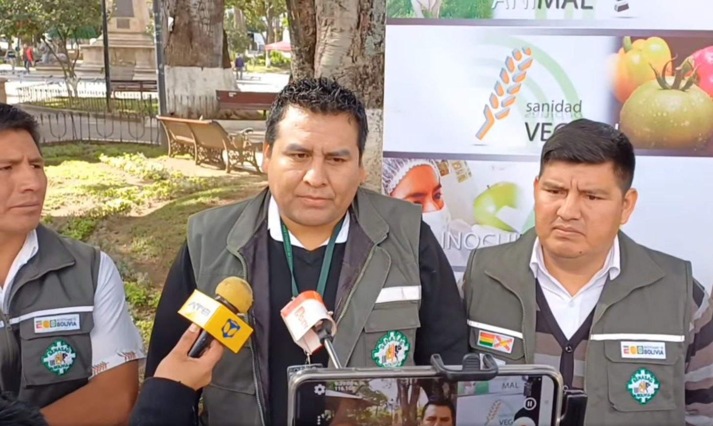  Director departamental del Senasag en Chuquisaca, Marcial Navarro. Captura: Agencia de Noticias Violeta 