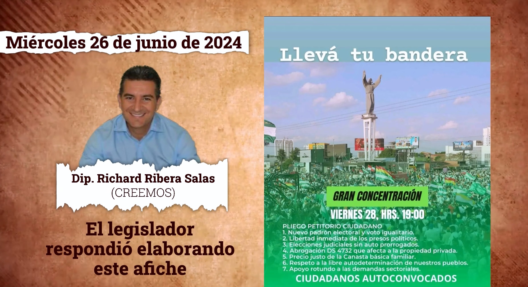 Diputado Richard Ribera se defenderá en libertad en el caso golpe de Estado fallido