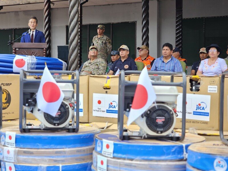 Arce destaca ayuda del gobierno de Japón para enfrentar los desastres naturales