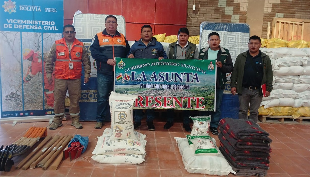 Envían ayuda humanitaria para familias afectadas por una riada en La Asunta