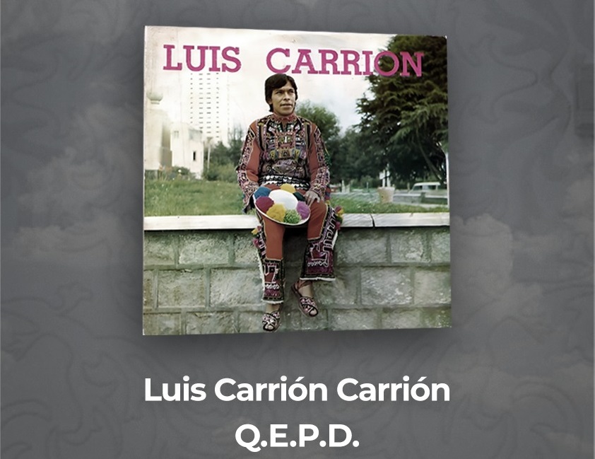 Presidente lamenta la muerte del cantante y compositor Luis Carrión