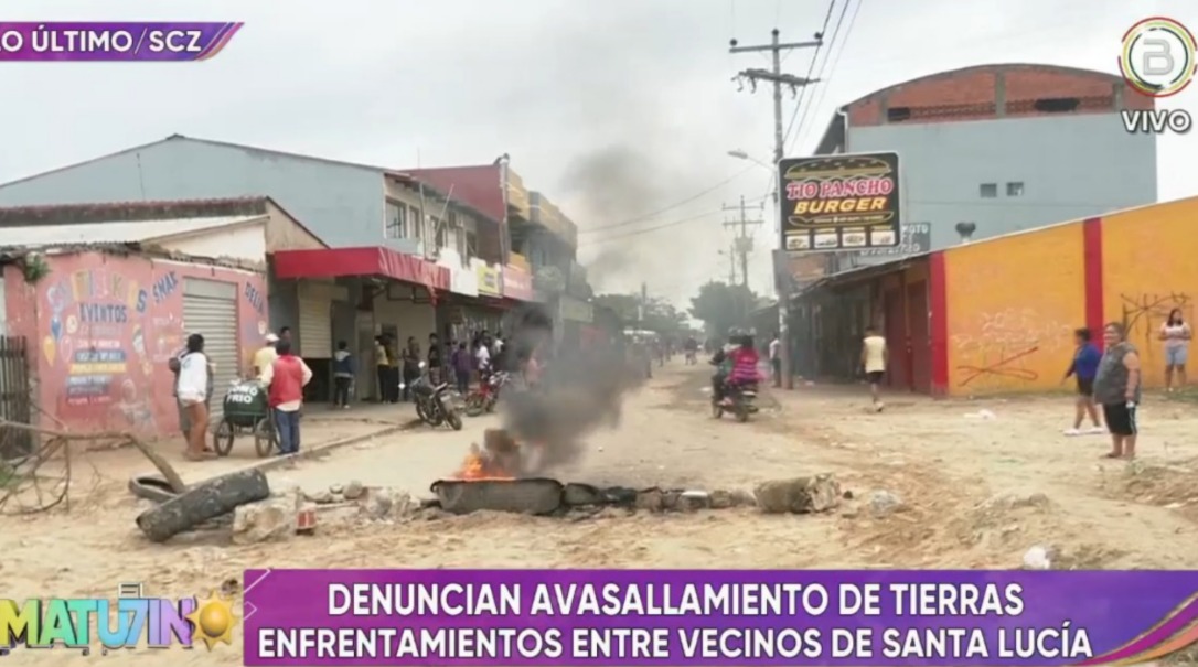 Reportan nuevos enfrentamientos en el barrio Santa Lucía tras desalojo de vecinos