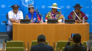 Pacto de Unidad postula en Nueva York a Choquehuanca como candidato indígena a la Secretaría General de la ONU