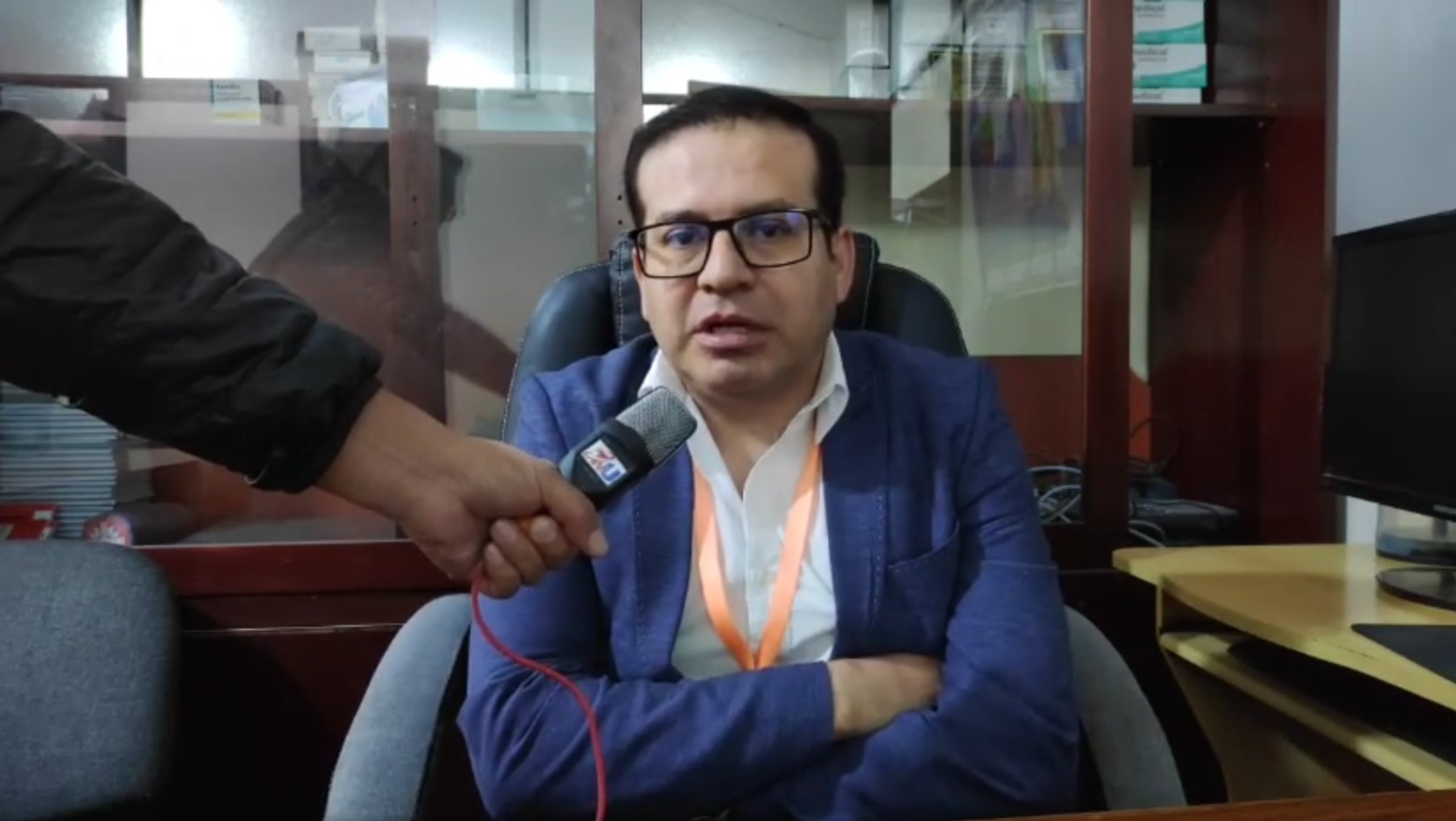 César Ríos, jefe de epidemiología del Sedes departamental de Chuquisaca. Captura: Adich Radio