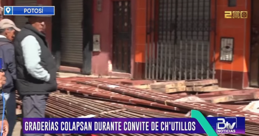 Al menos cuatro de 22 personas heridas por la caída de graderías en Potosí permanecen en hospitales