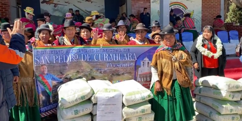 Gobierno entrega ayuda a 64 municipios paceños afectados por lluvias e inundaciones