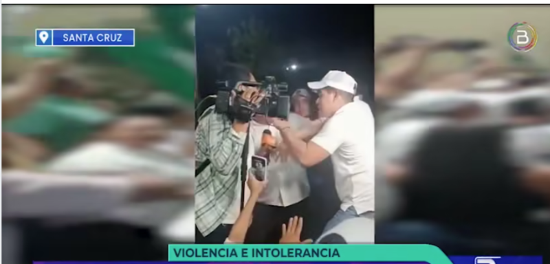 Condenan violencia ejercida contra periodistas en la caravana de Camacho