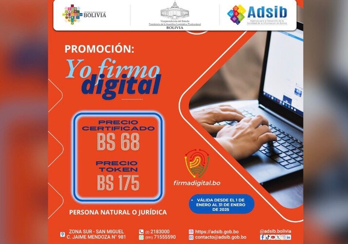 Lanzan promoción “Yo firmo Digital” para certificados electrónicos