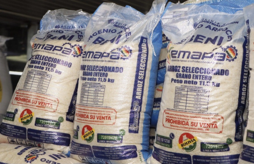 Emapa proyecta acopiar 120.000 toneladas de arroz como reserva estratégica y asegurar la provisión a la población 