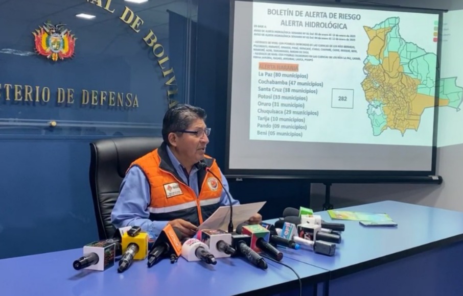 Emiten alertas por posible desborde de ríos en el país y lluvias con tormentas eléctricas en cinco departamentos 