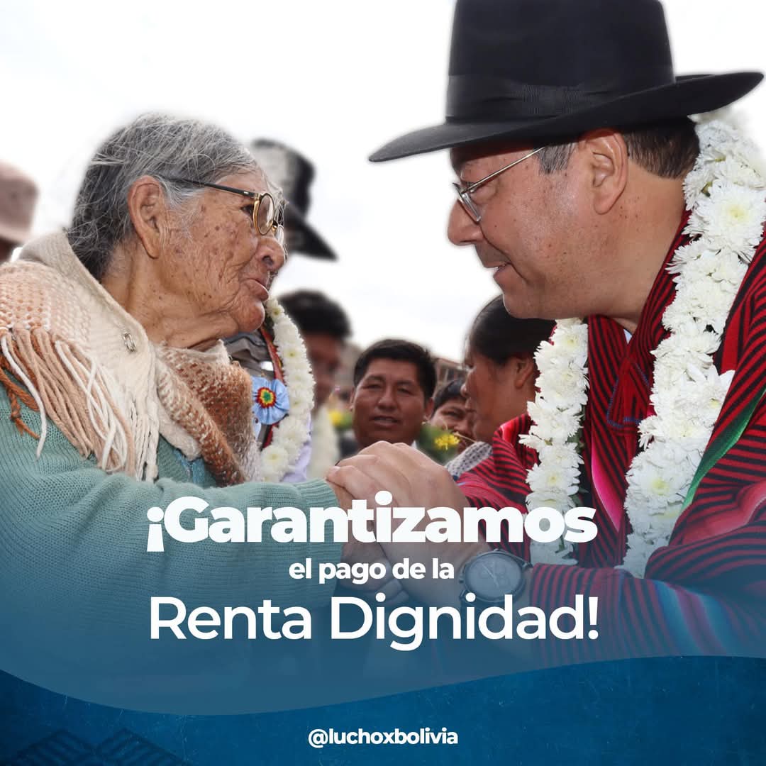 PGE 2025 destina más de Bs 5.529 millones para el pago de la Renta Dignidad a más de 1,3 millones de adultos mayores