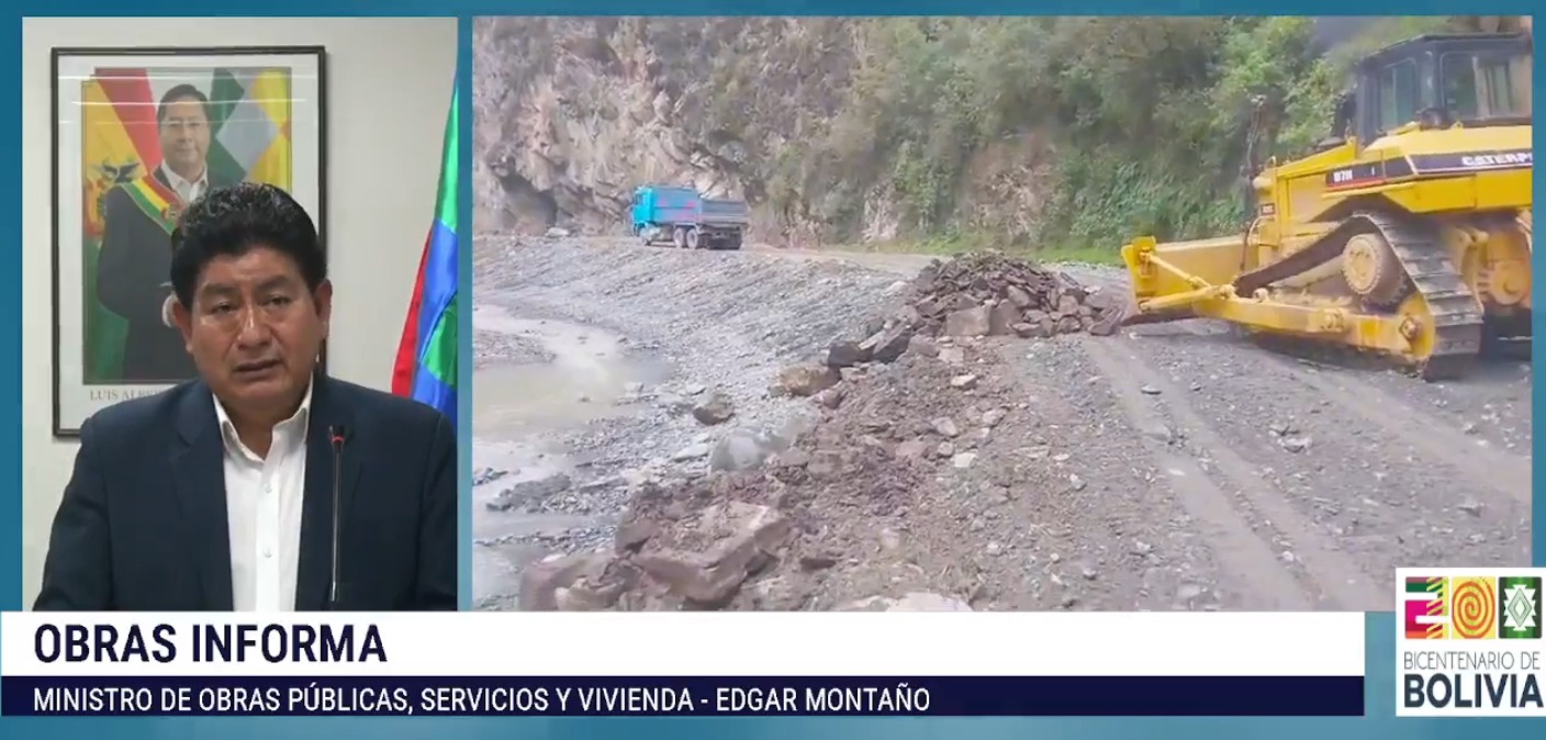 Inversión para atender carreteras en el norte de La Paz llega a Bs 7,3 millones