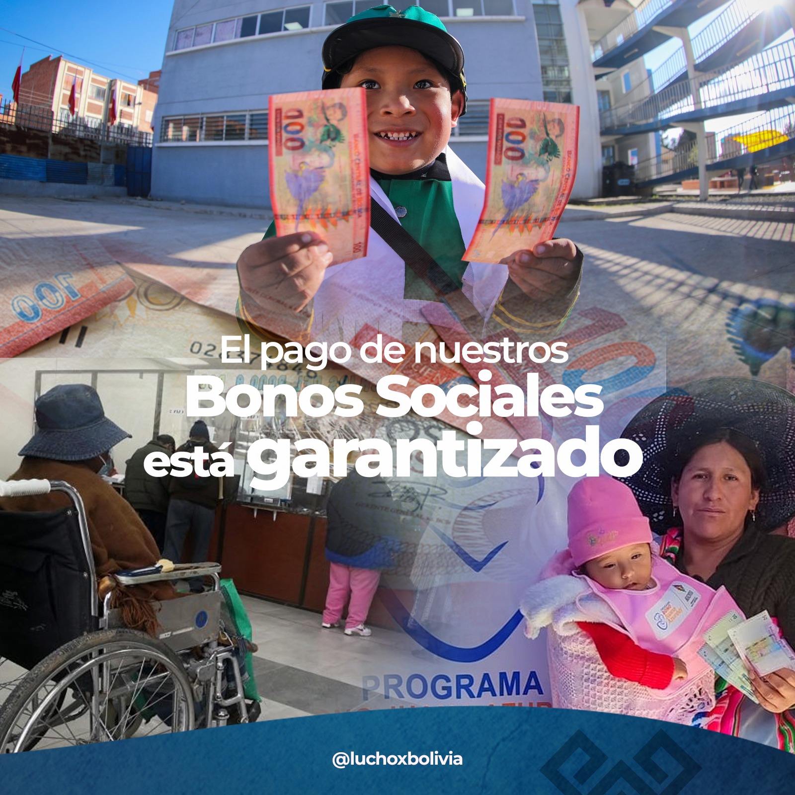 Gobierno garantiza más de Bs 1.000 millones para cumplir con pago de bonos sociales en 2025