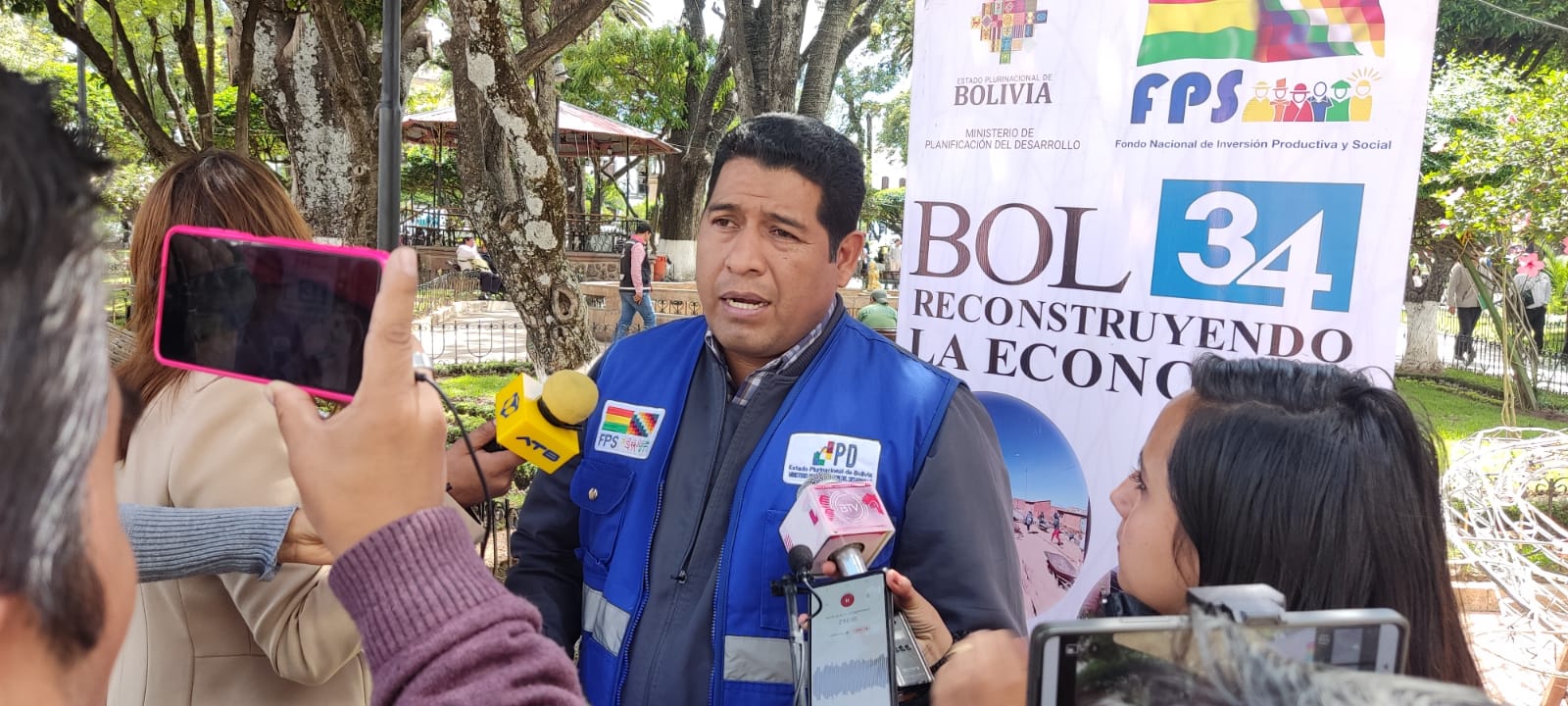 Gerente departamental del FPS Chuquisaca, Gonzalo Salazar Ponce. Foto: FPS-Chuquisaca