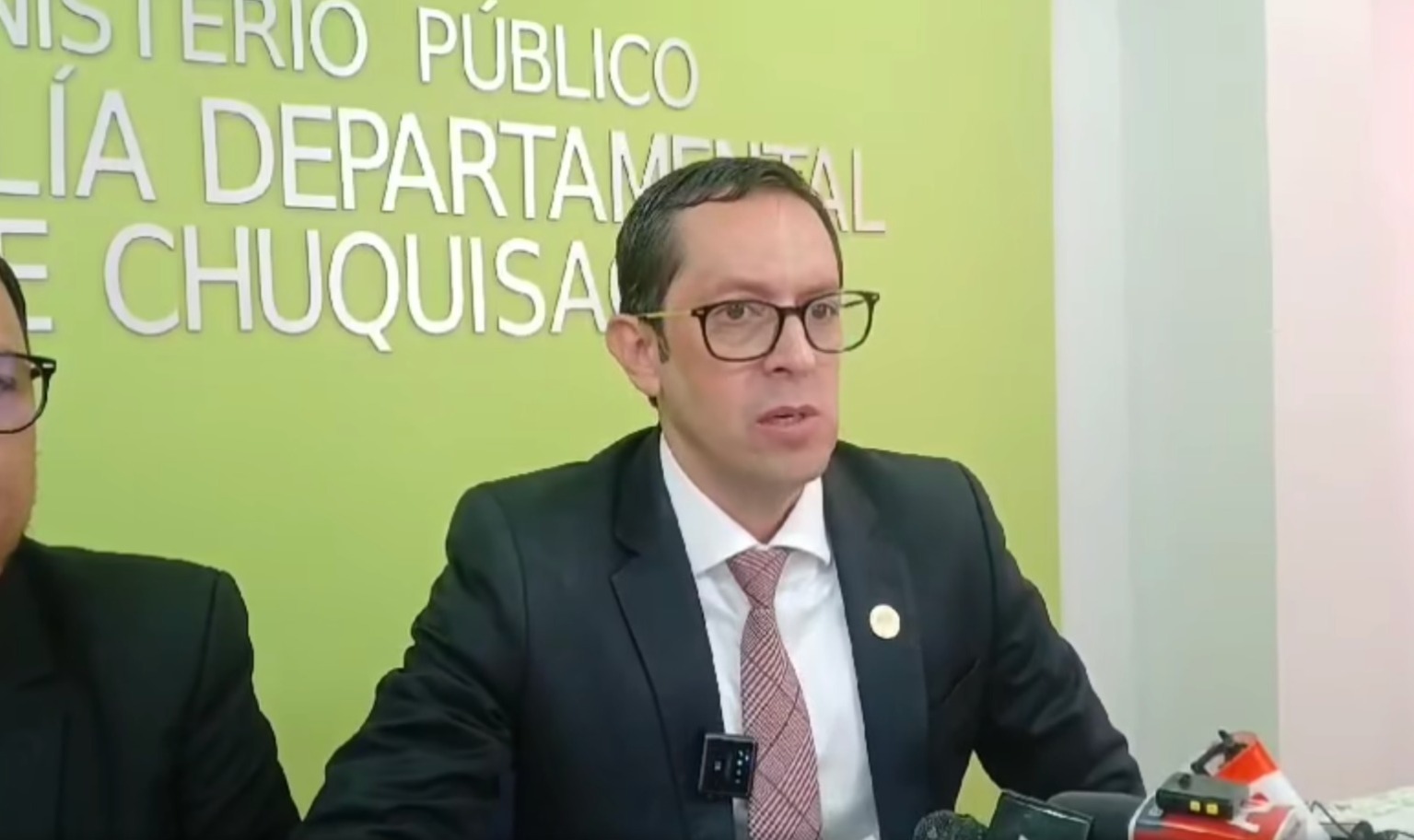 Fiscal Departamental de Chuquisaca, Mauricio Nava Morales. Captura: RRSS
