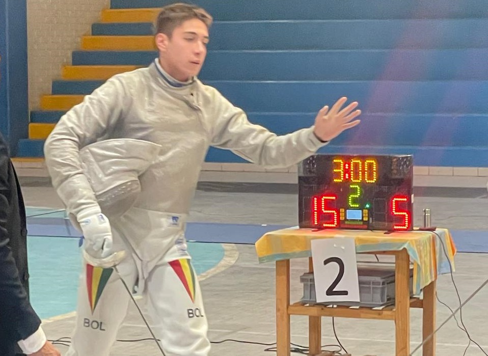Santiago Rejas clasifica para el Campeonato Panamericano de Esgrima en Paraguay