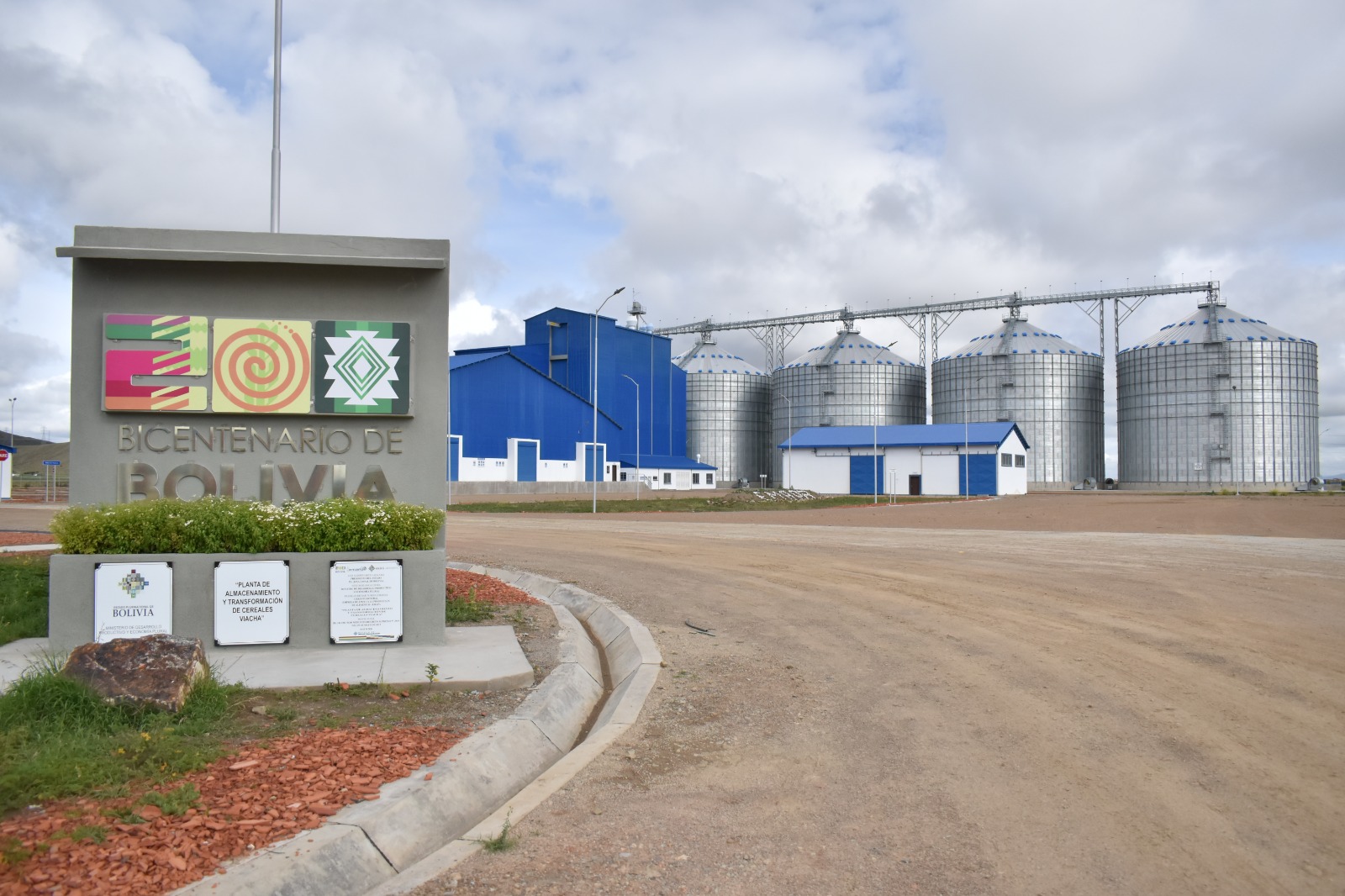 Planta de Almacenamiento y Transformación de Cereales de Viacha. Foto: ABI