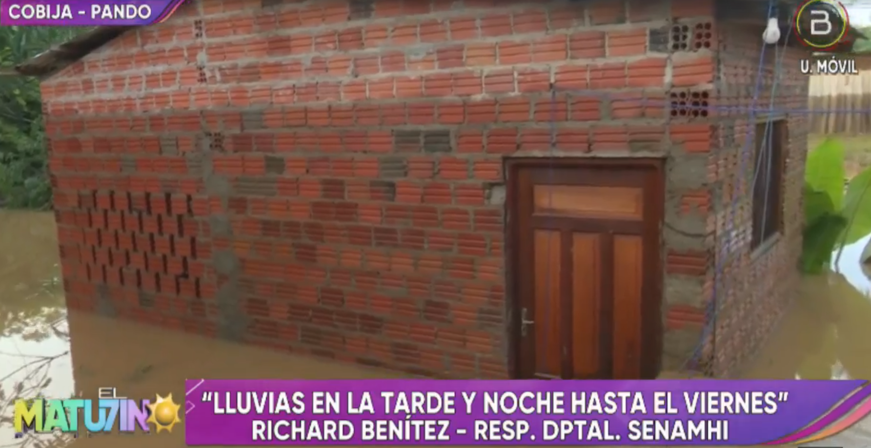 Senamhi pronostica lluvias con tormentas eléctricas en el departamento de Pando