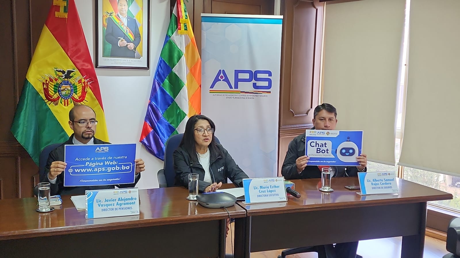 Lanzamiento del asistente con inteligencia artificial de la Autoridad de Fiscalización y Control de Pensiones y Seguros (APS). Foto: APS
