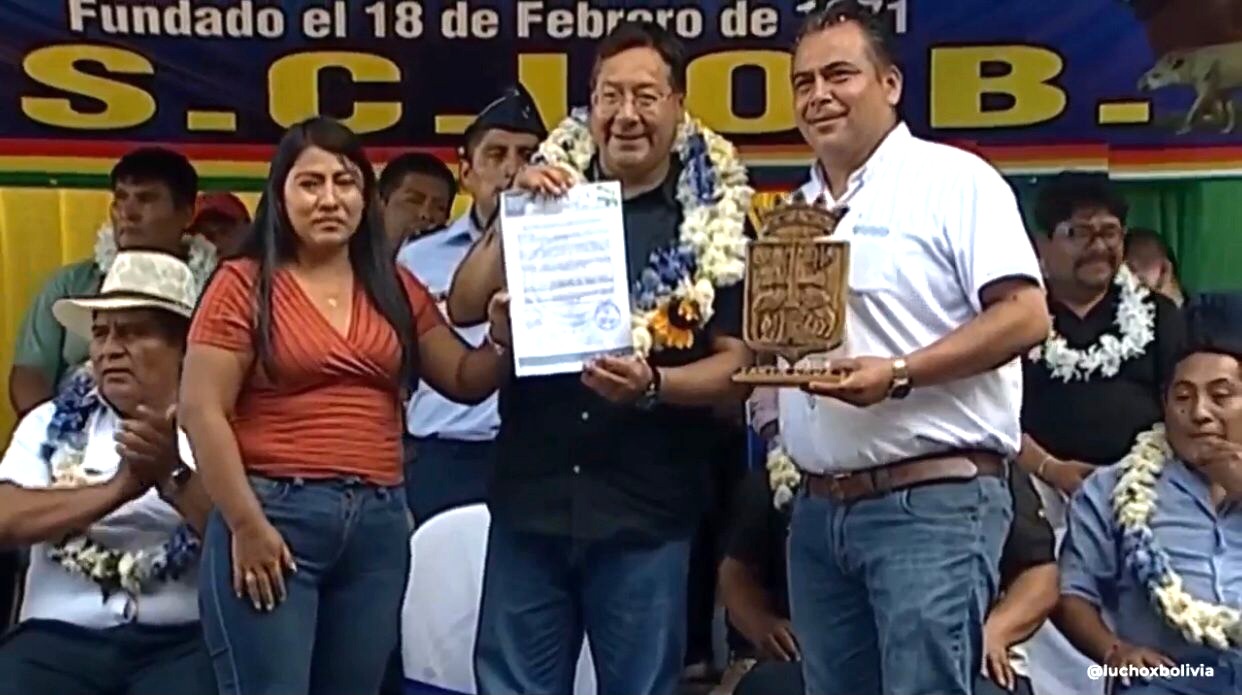 Interculturales y Urbana del MAS de Santa Cruz proclaman al presidente Arce candidato presidencial