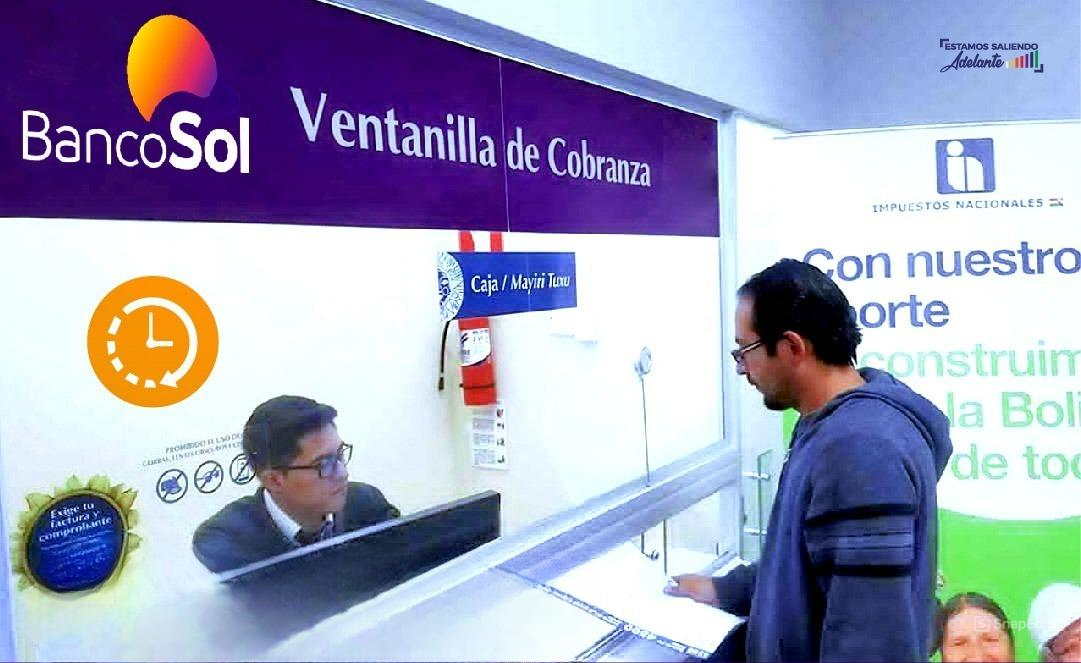 Contribuyente realizando el pago de impuestos en ventanilla de cobranza. Foto: Cultura Tributaria