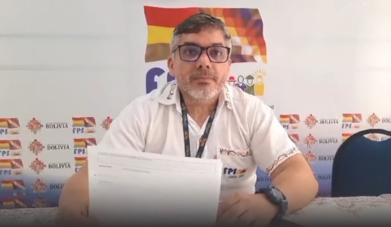 Encargado técnico del proyecto del FPS, Héctor Vargas. Captura: Radio Illimani