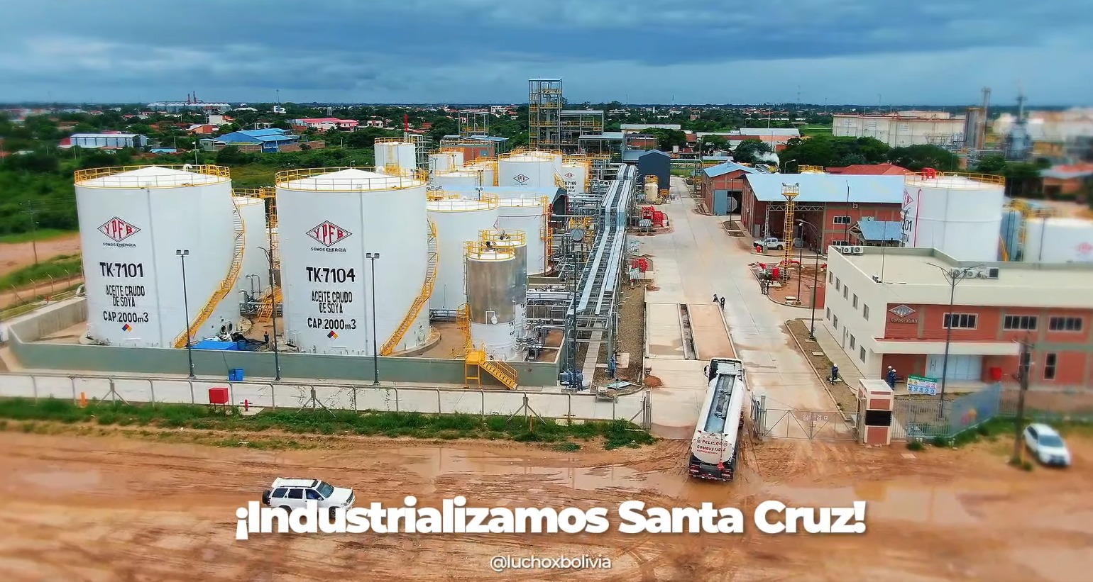 Planta de Biodiésel I de Santa Cruz alcanza a 13.500 toneladas de producción en 9 meses