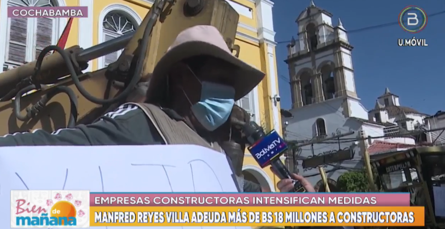 Constructores se crucifican exigiendo el pago de Bs 18 millones por obras entregadas por Reyes Villa