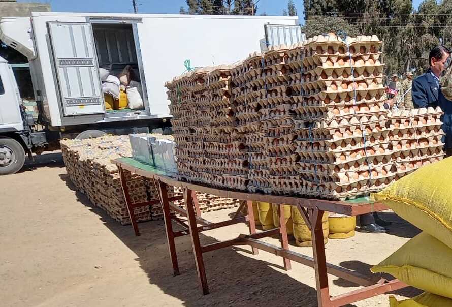 Comisan más de 96.000 huevos y diésel mediante operativos contra el contrabando en frontera con Perú y Chile